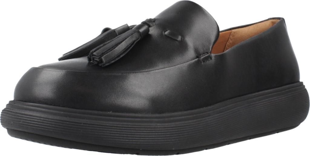 FITFLOP COMFF TASSEL LEATHER LOAFER Schwarz