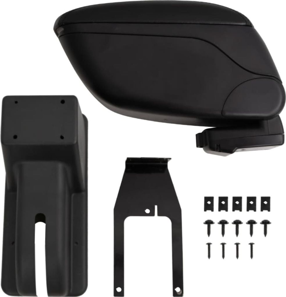 Auto-Armlehne Schwarz 12x29x(32-46) cm ABS Produktbild 