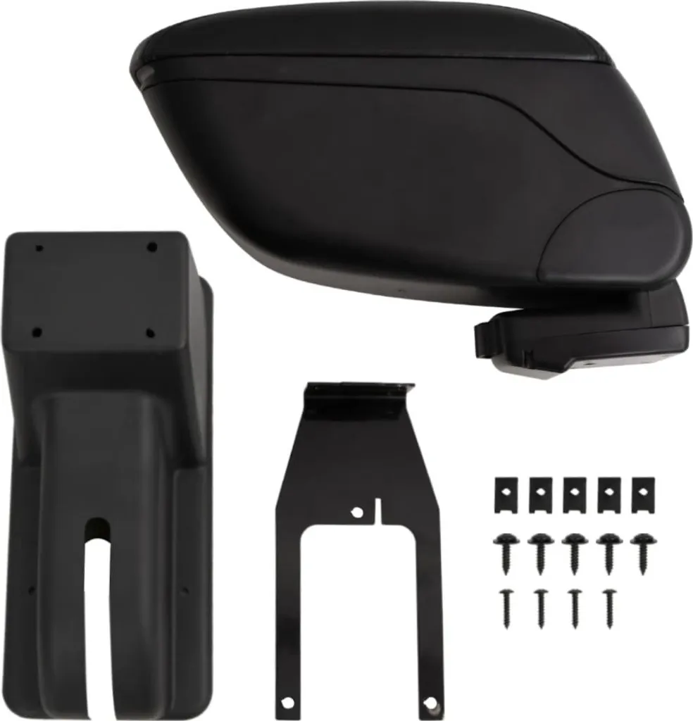 Accoudoir de voiture noir 12x29x46 cm en ABS robuste - Confort universel