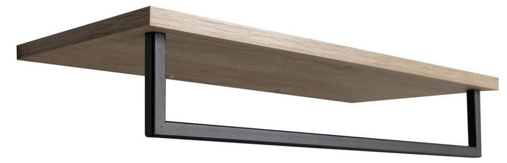 Sapho SKA handdoekhouder met rek, 600x250mm, eikenhout/mat Productafbeelding 