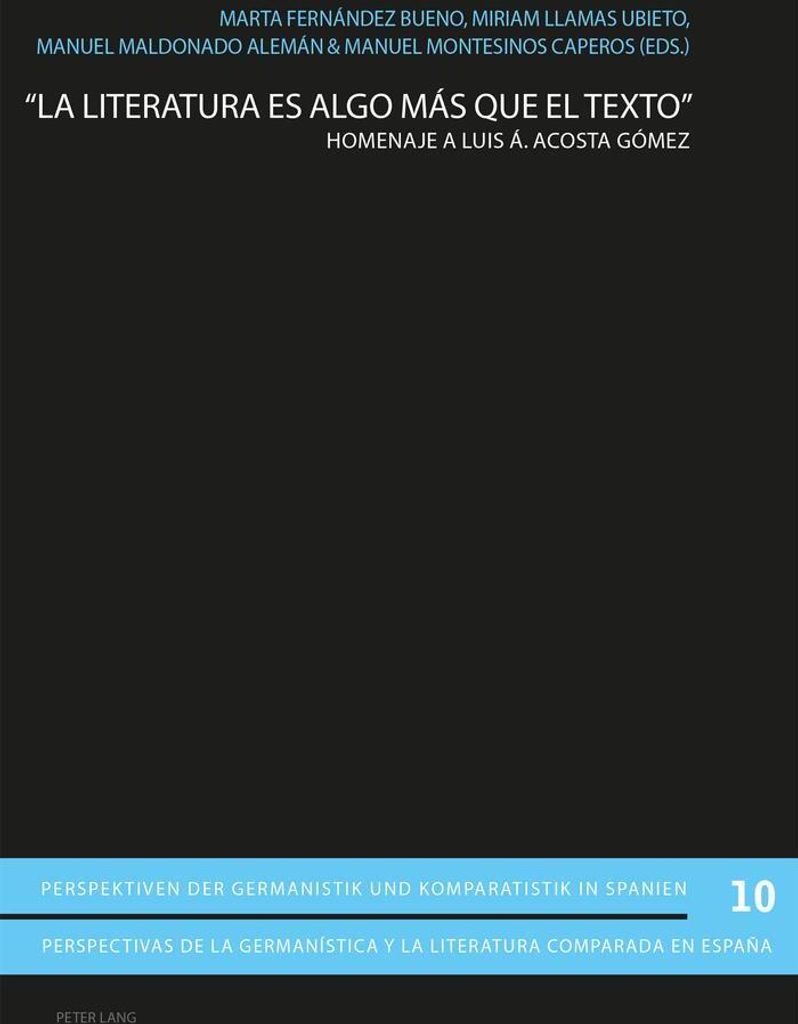 'La literatura es algo más que el texto'