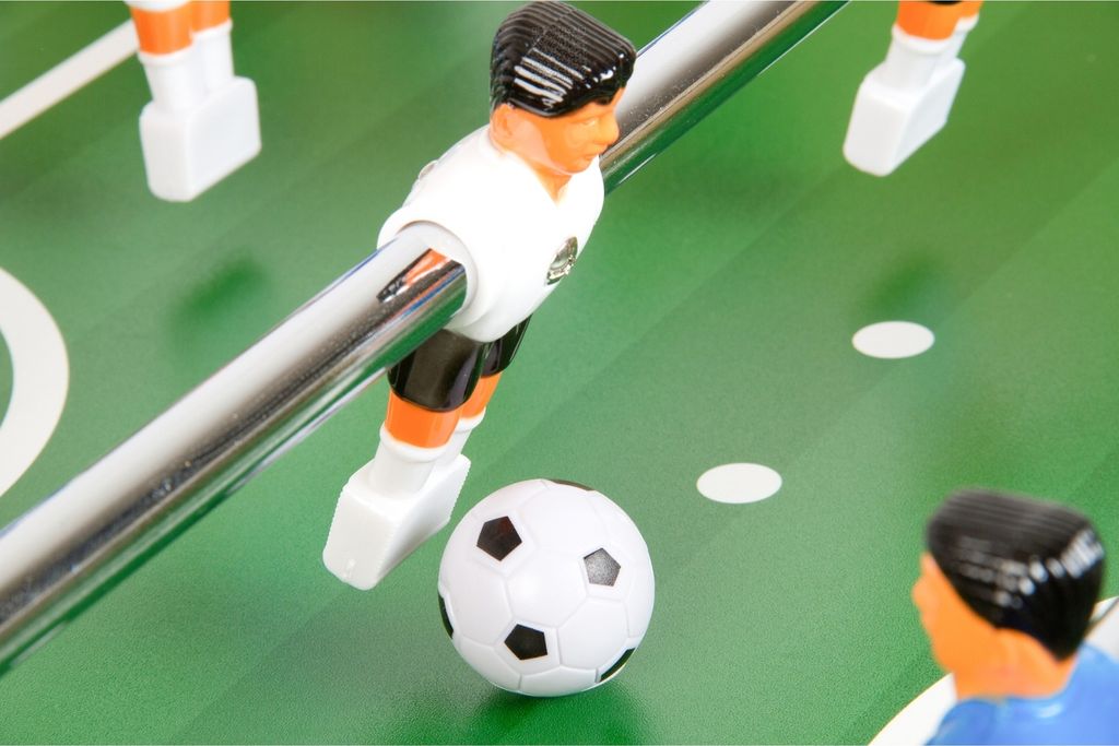 Profi Tischfußball Leeds Kicker Hellbraun Tischkicker Produktbild 6