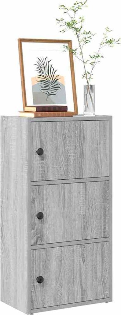 Maison Exclusive - Bücherregal Grau Sonoma 40x24x77 cm Holzwerkstoff