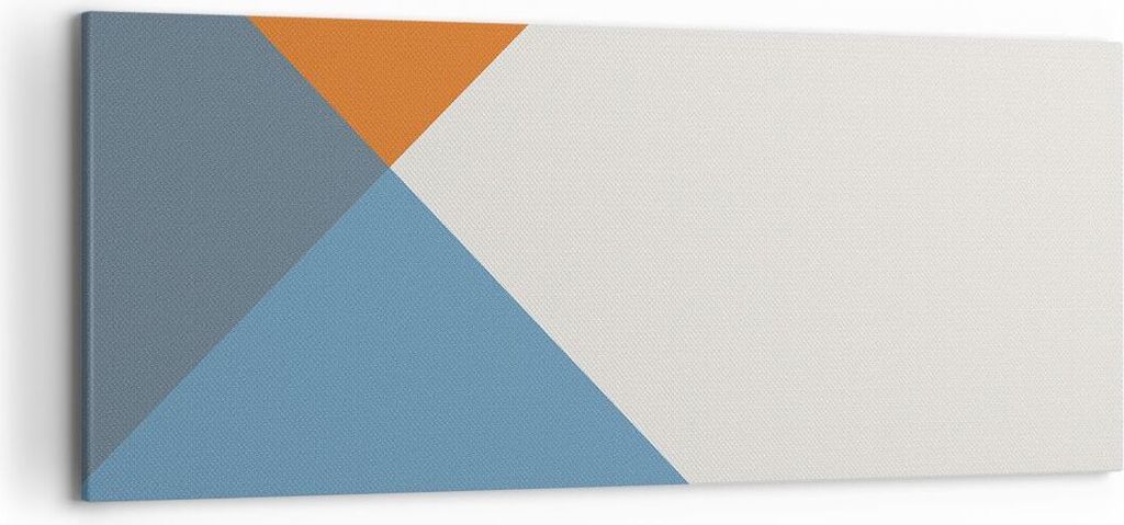 Bild auf Leinwand - Leinwandbild - Einteilig - Vier die Farben Abstraktion - 120x50cm - Wand Bild - Wanddeko - Wandbilder - Leinwanddruck - Bilder ...