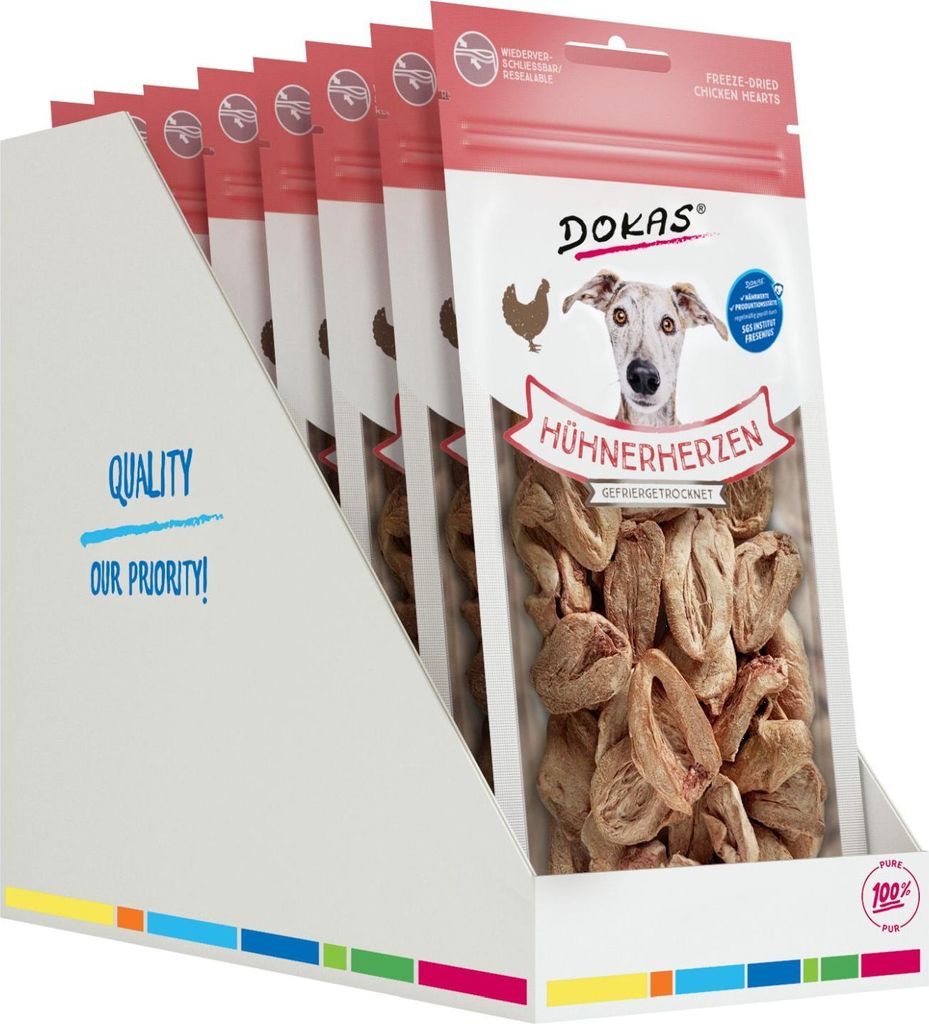 DOKAS - Hühnerherzen 8er Pack (8 x 22g) Produktbild 