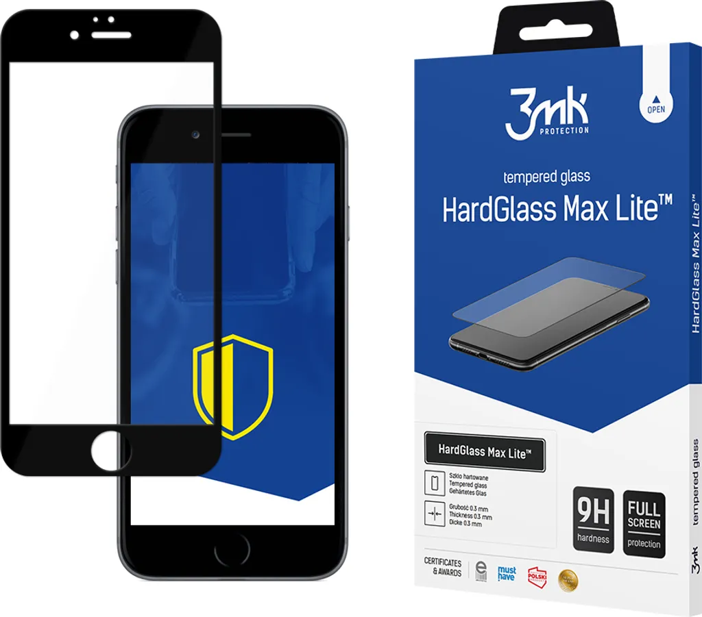 3mk HardGlass Max Lite iPhone 6s Plus: Protezione Display 9H Top