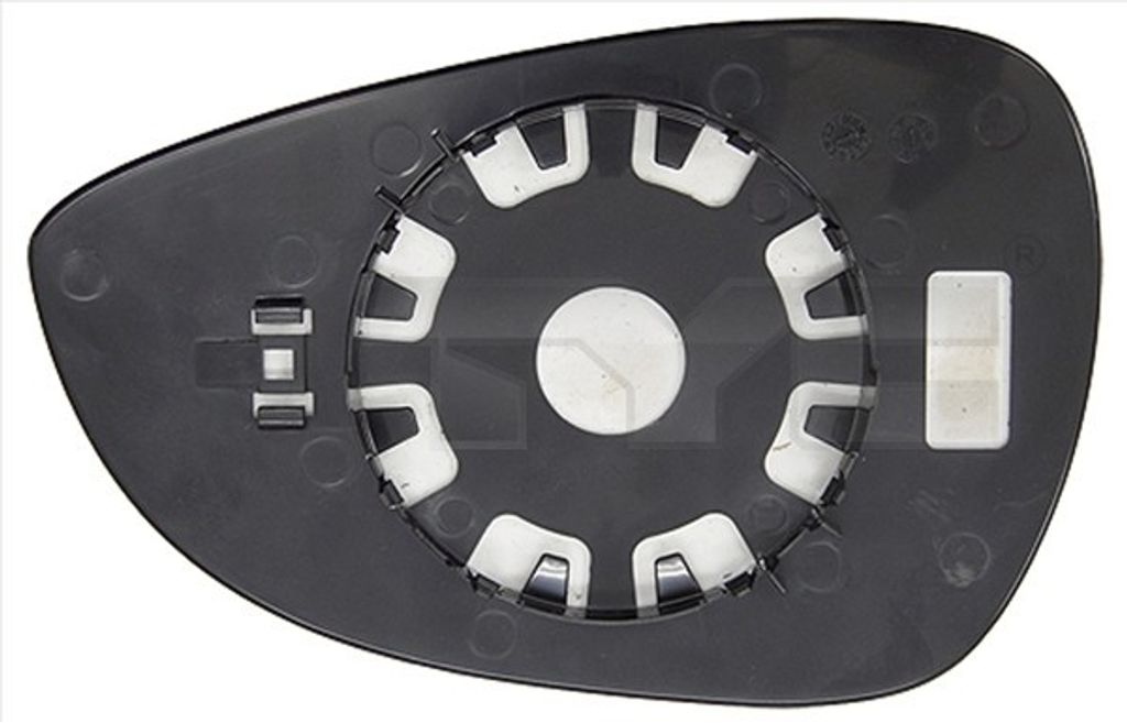 TYC Spiegelglas Außenspiegel Links für FORD Fiesta Mk6 Schrägheck (JA8, JR8) Asphärisch 310-0148-1