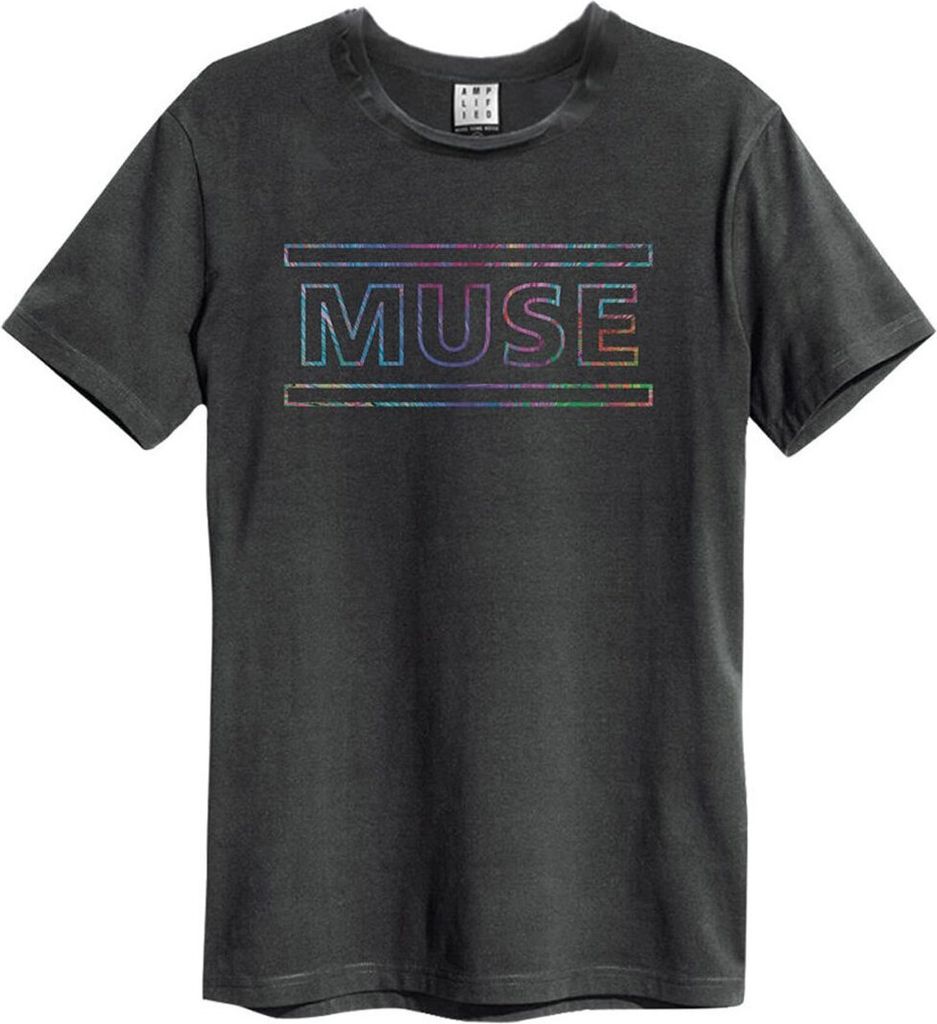 Amplified - "Rainbow Logo" T-Shirt für Herren/Damen Uni GD375 (2XL) (Anthrazit)