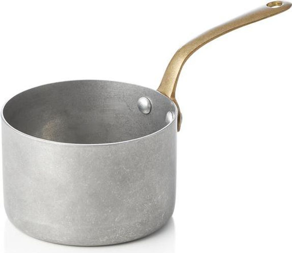 Serviertopf STEEL & STYLE, mit Messinggriff, 280 ml, Ø 9 cm, vintage, Messing, PVD, Chromnickelstahl