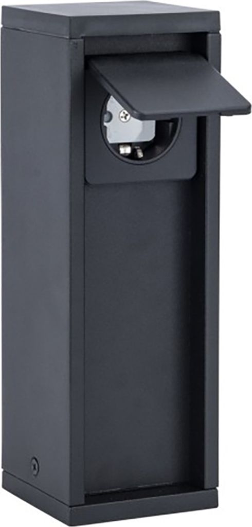 Lutec Gartensteckdose Mains max.3500W anthrazit IP54 Produktbild 