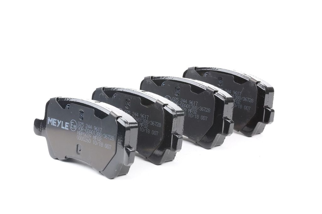 MEYLE 025 244 9617 Bremsbeläge Hinten für FORD S-MAX (WA6) GALAXY (WA6) S-Max Mk1 MPV für VOLVO V70 III (135) für LAND ROVER Freelander 2 Kaste...