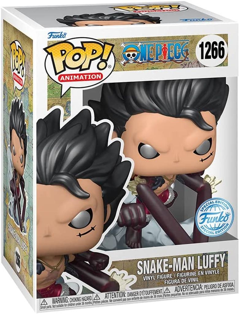 One Piece Funko POP! Animation Vinyl Figur Snake-Man Luffy 9 cm (Metallic Version) (1266)