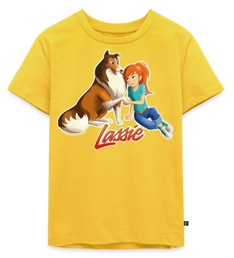 Spreadshirt Lassie Zusammen Mit Zoé Kinder Premium T-Shirt, 110/116 (4 Jahre), Sonnengelb