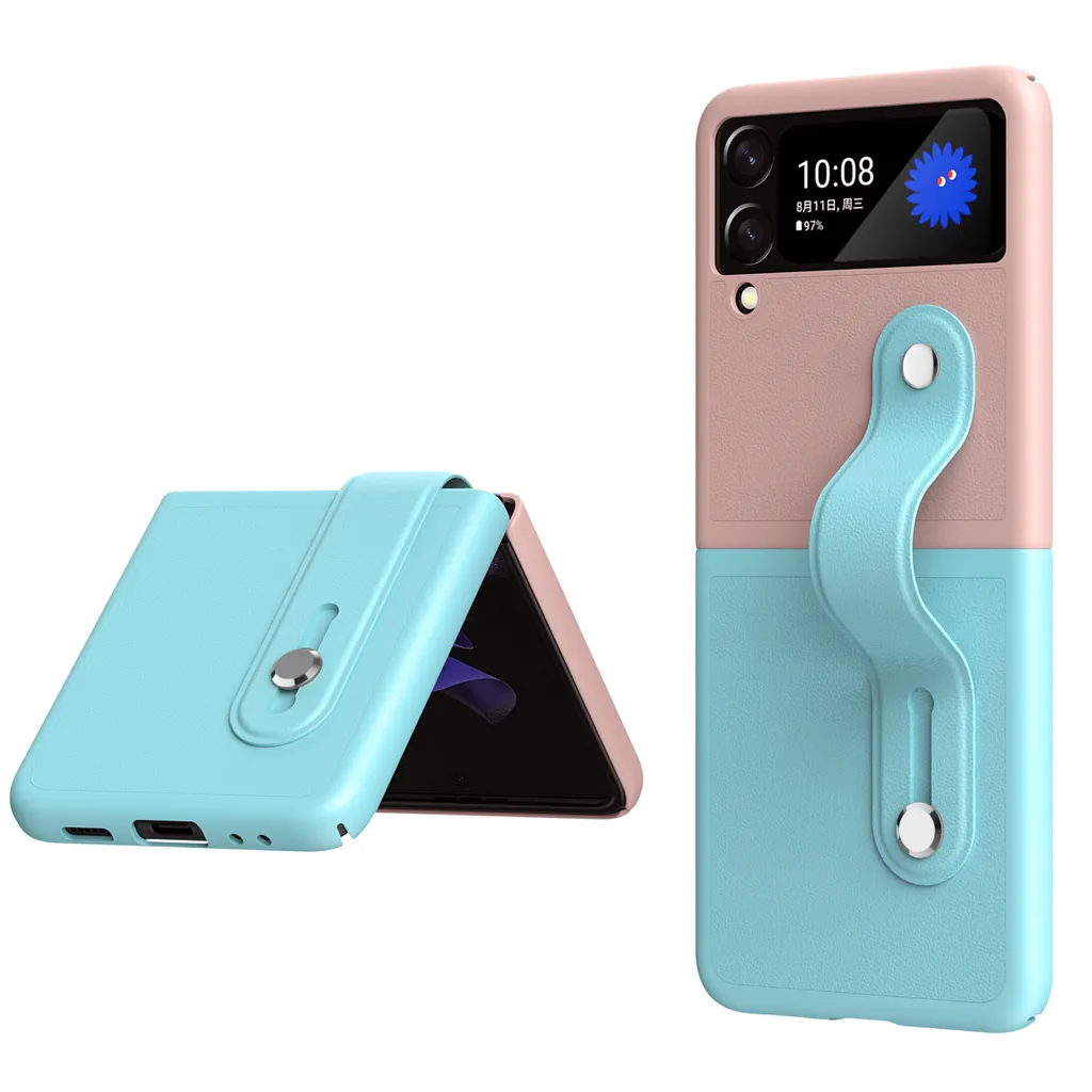 Cover Samsung Z Flip 4 Rosa: Antigraffio con Cinturino per Mamme