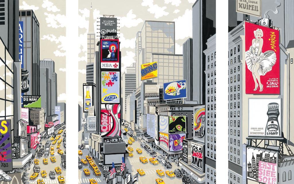 Ravensburger Malen nach Zahlen New York Times Square