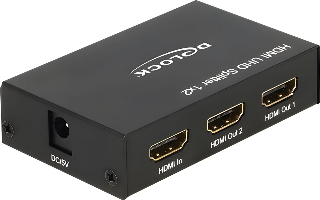 DELOCK HDMI Splitter 1 Eingang -> 2 Ausgänge 4K