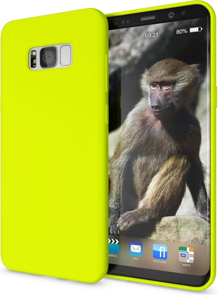 Cover Slim NALIA Giallo Neon per Samsung S8 Plus | Custodia Protettiva