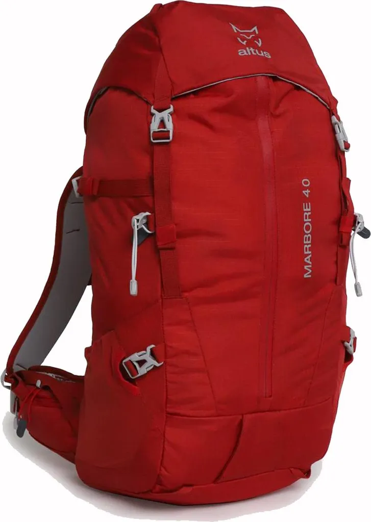 Sac à dos 40l Altus Marbore I30 Rouge idéal Trekking et Bivouac Pro