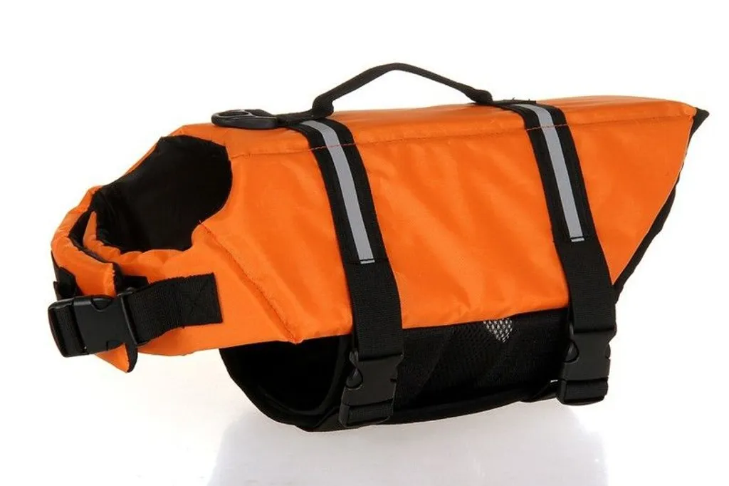 Gilet Galleggiante Cane XS Arancione - Per Trekking Acquatico e Kayak