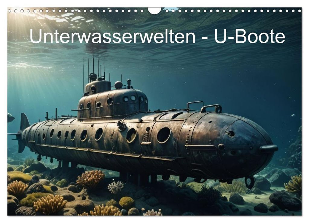 Unterwasserwelten - U-Boote (Wandkalender 2027 DIN A3 quer), CALVENDO Monatskalender