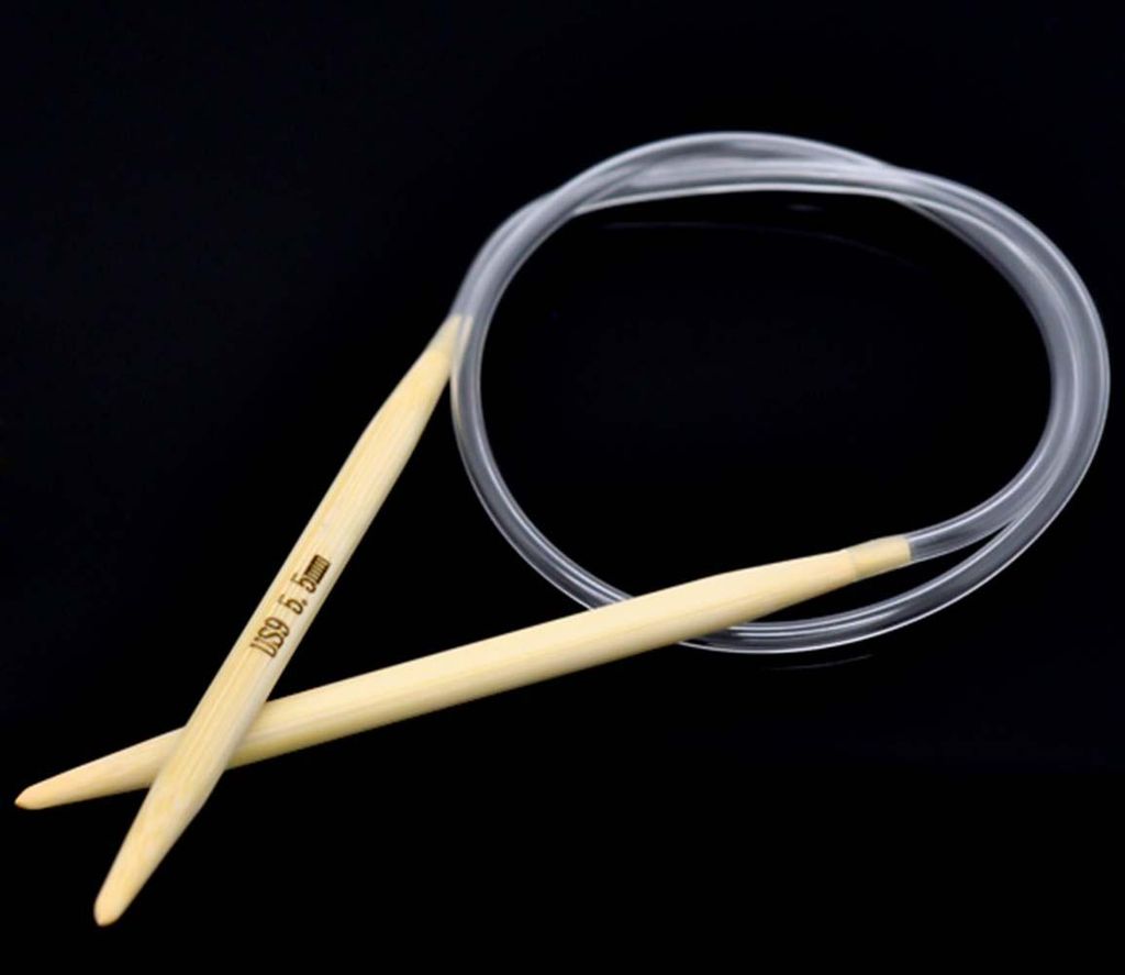 Bambus Rundstricknadel Größe 5,5 mm, 40 cm