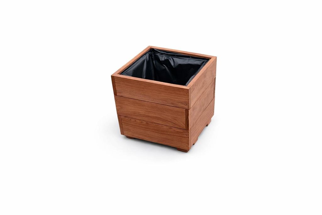 Jardinière carrée 30 x 30 x 28 cm – Pot de fleurs moderne, Image du produit 
