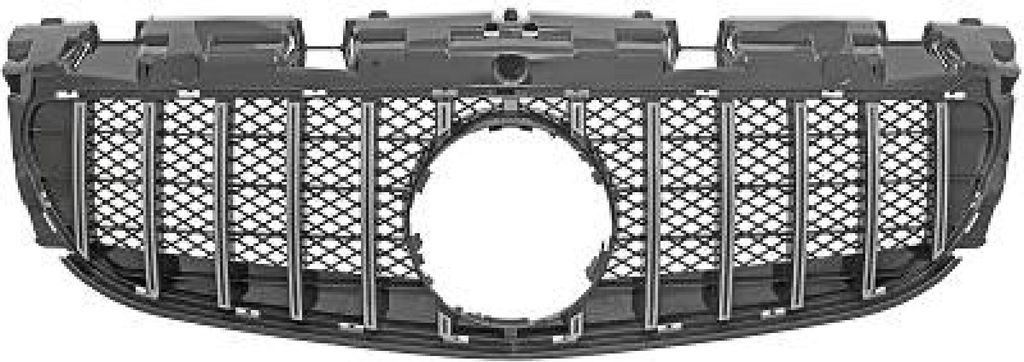 DIEDERICHS 1637140 Kühlergrill Frontgrill passend für MERCEDES-BENZ SLC (R172) Chrom/Schwarz