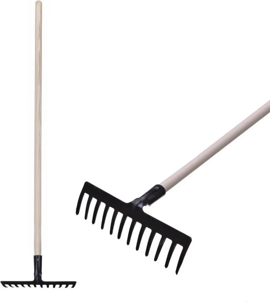 Rastrello Strend Pro R-606 per Orto: Acciaio Forgiato e Legno Pregiato