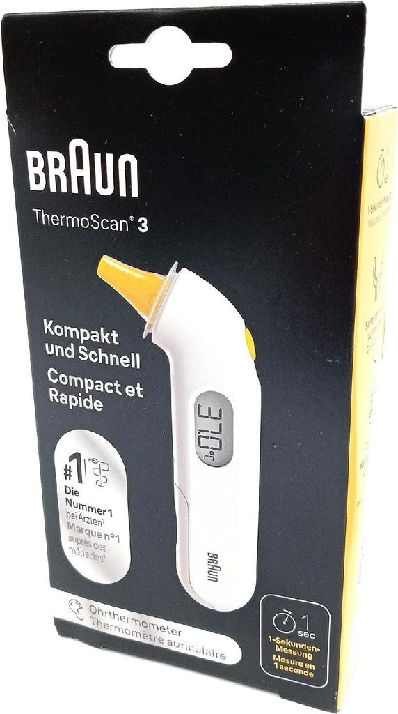 Braun ThermoScan 3 Contact White Ear Zdjęcie produktu 33