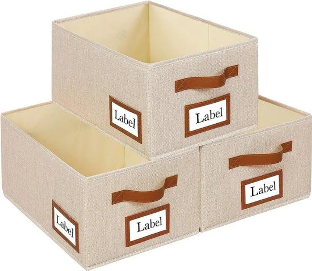 Panier de rangement en tissu pour placard et organisation de vêtements