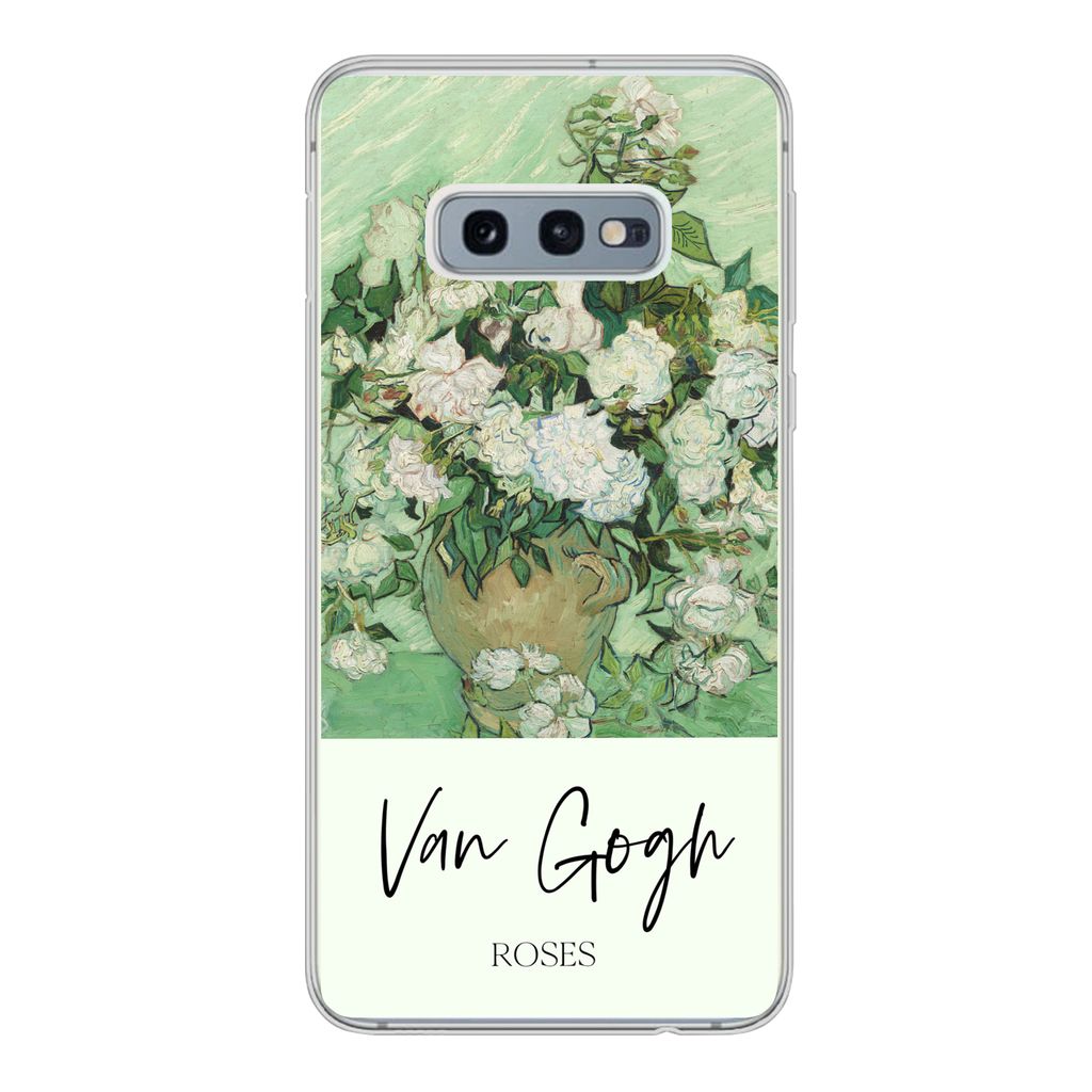 MuchoWow Handyhülle Schutzhülle Hülle für Samsung Galaxy S10e Malerei - Blumen - Van Gogh Silikon Softcase Handy Hülle - Handy