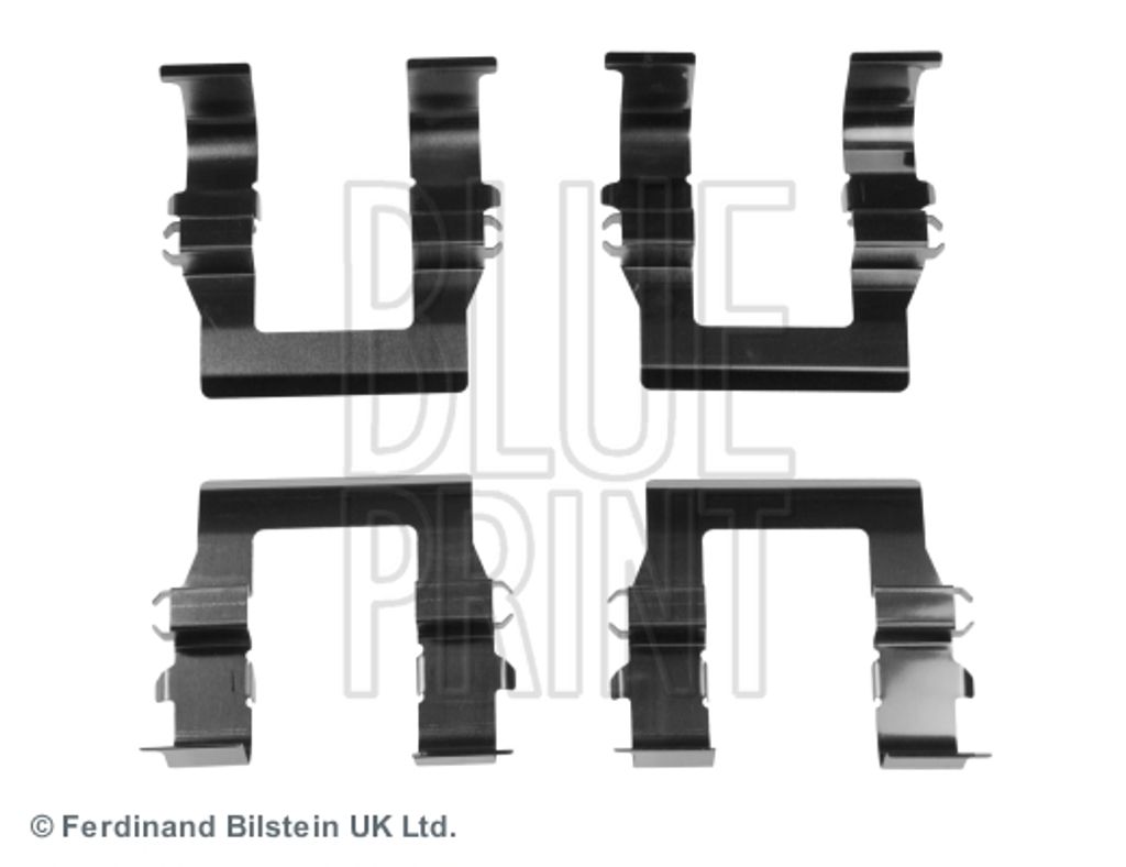 BLUE PRINT ADC448601 Zubehörsatz Scheibenbremsbelag Vorne passend für PEUGEOT 4007 (VU, VV) für CITROËN C-CROSSER (EP) für MITSUBISHI OUTLANDE...