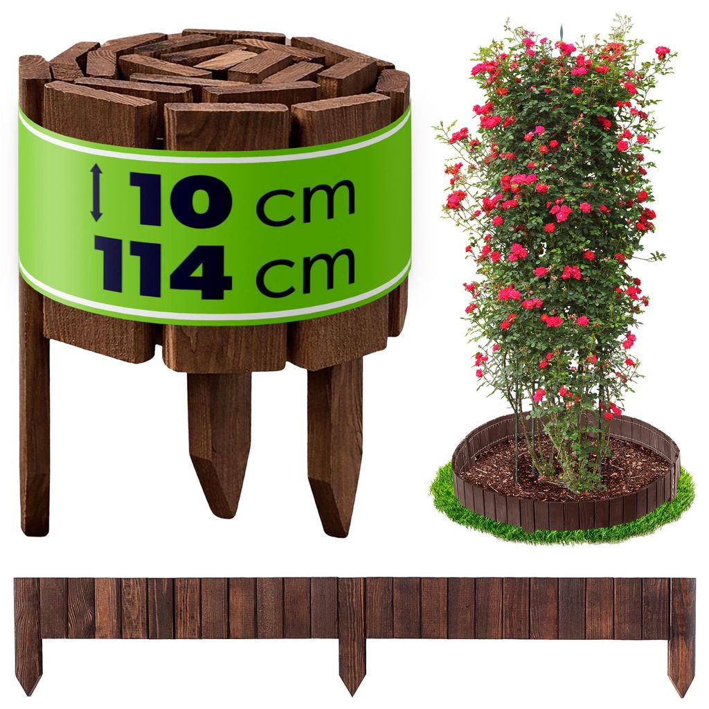 Bordo in legno per prato KADAX, 114 x 10 cm, bordo per Immagine del prodotto 