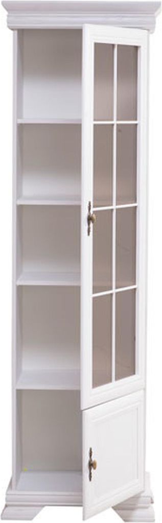 Vitrinenschrank Vintage Vitrine Buffetschrank Anrichte Glasvitrine Weiß