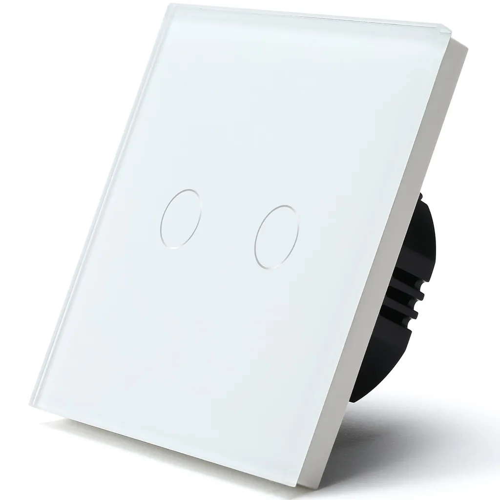 Interrupteur Smartlife iQtech Millennium sans WiFi 2 Gangs Blanc - 2