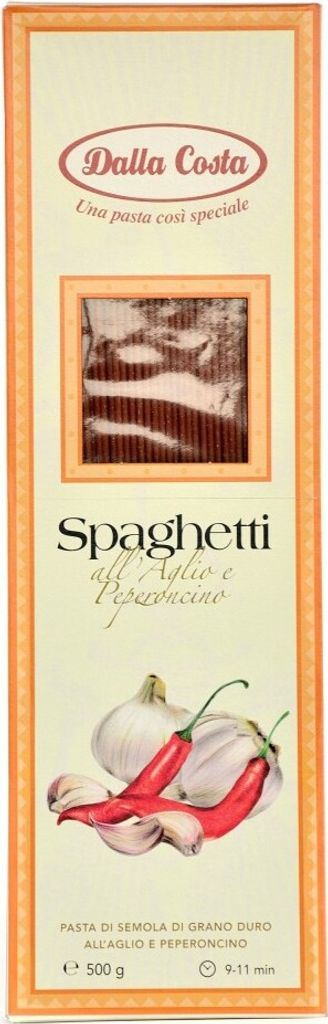 Makaron spaghetti all aglio e peperoncino 500g - Dalla Zdjęcie produktu 