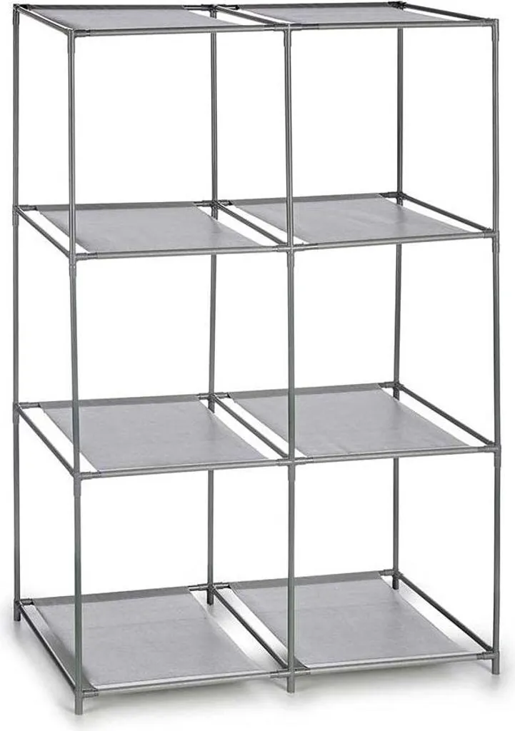 Étagère de stockage 6 compartiments Gris - Bibliothèque modulable design