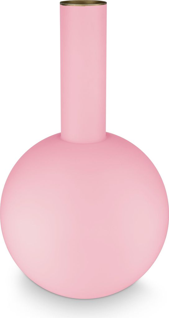 Pip Studio Vase Metal Light Pink 24.5x42cm Produktbild 