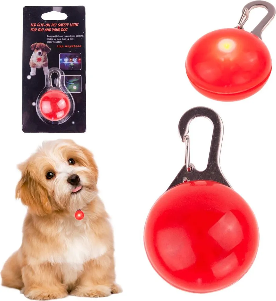 Inseguitore ha condotto la luce per la luce del pendente del collare del cane dell'imbracatura - 14