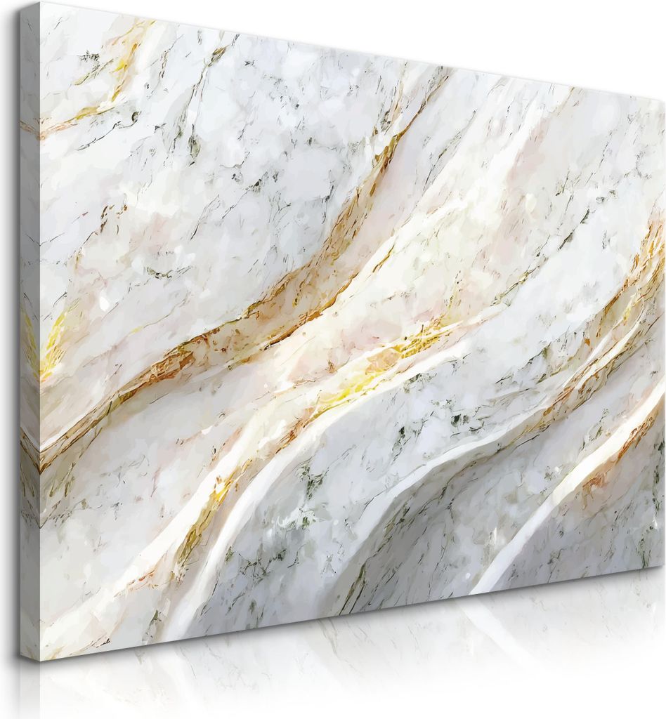 Muralo Leinwandbild Canvas moderne ABSTRAKTION Marmor Muster 3D Effekt Br. 90cm x Hö. 60cm