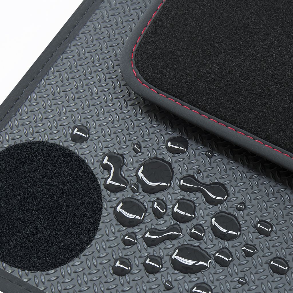 Allwetter Fußmatten passend für BMW 7er G70 Limo ab Bj. 2022-, Naht:Rot