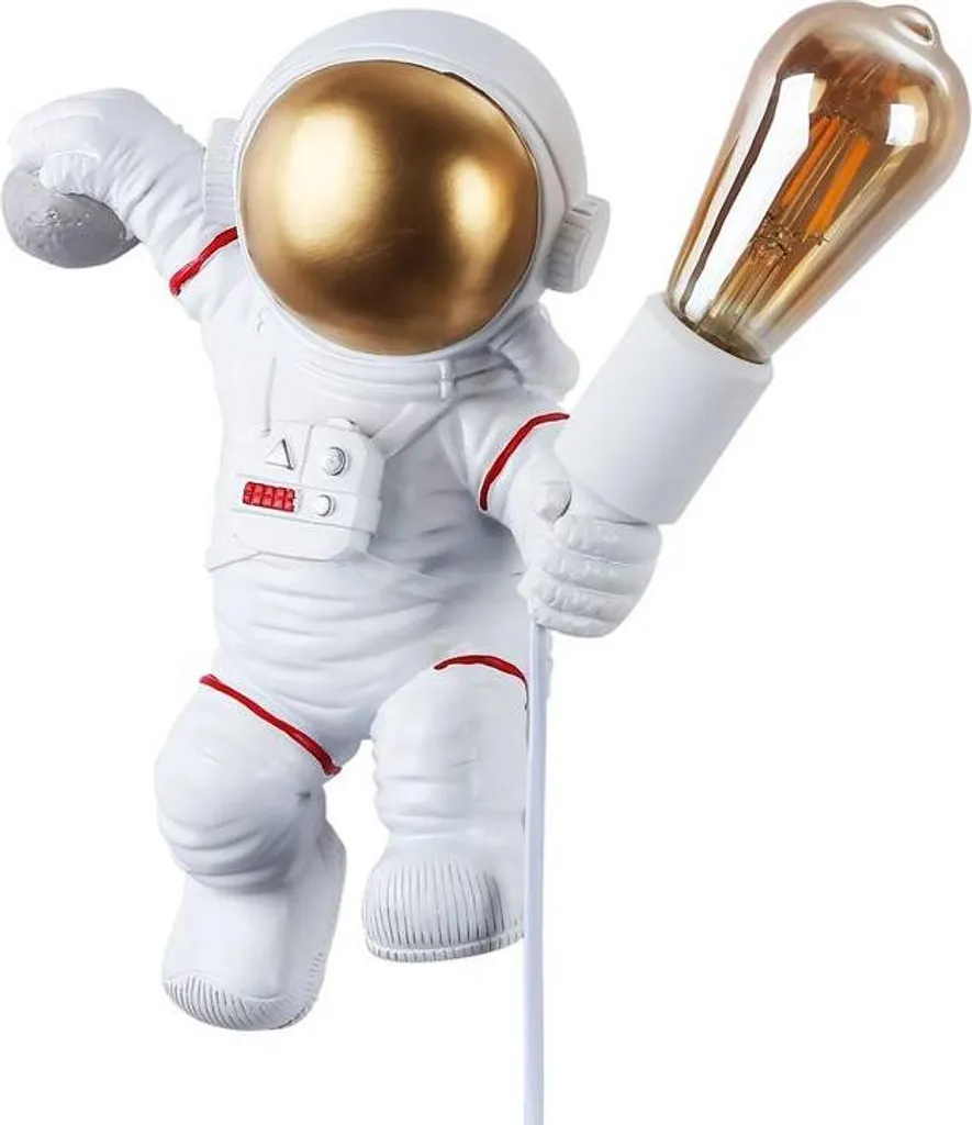 Veilleuse astronaute Neil LED design lune 3D pour chambre de garçon