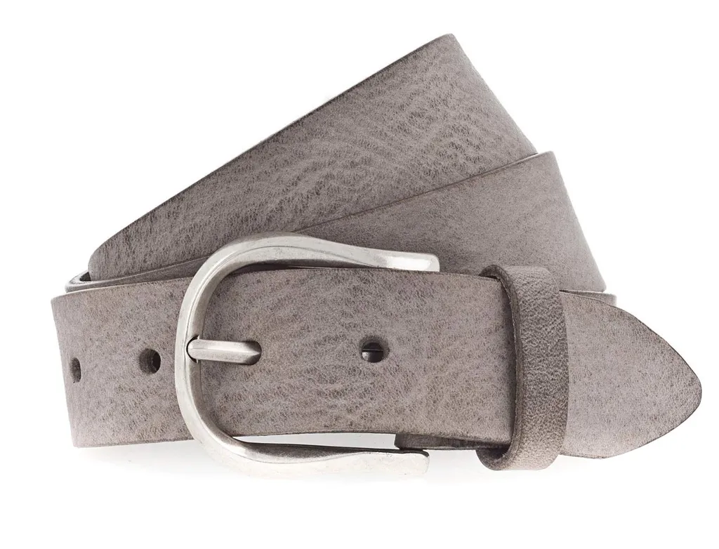 Cintura Vanzetti Genuine Beauty 35mm Mouse Gray W75 - Vera Pelle