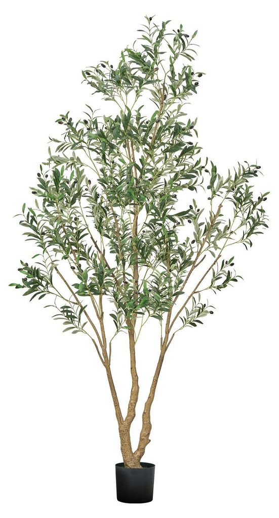 VEVOR Albero di ulivo artificiale, 2,4 m, con vaso nero, Immagine del prodotto 