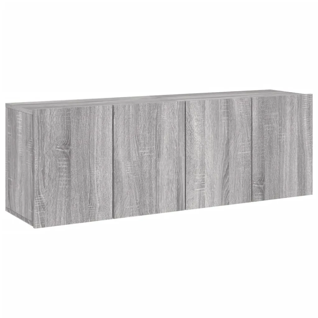 Pensili TV 2 pz. Grigio Sonoma 60x30x41 cm
