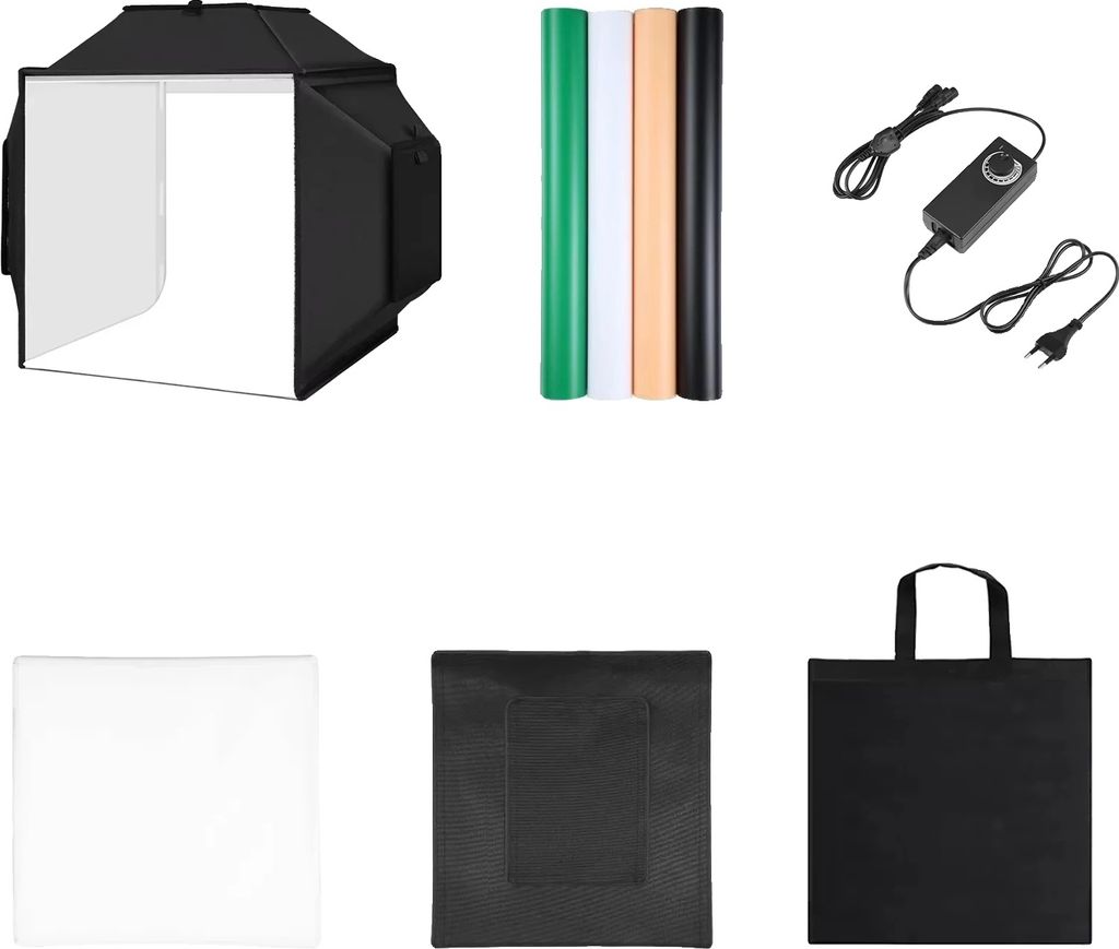 Fotografie Lichtbox, 72W Leistung, 5500K Farbtemperatur,40CM EU-Stecker