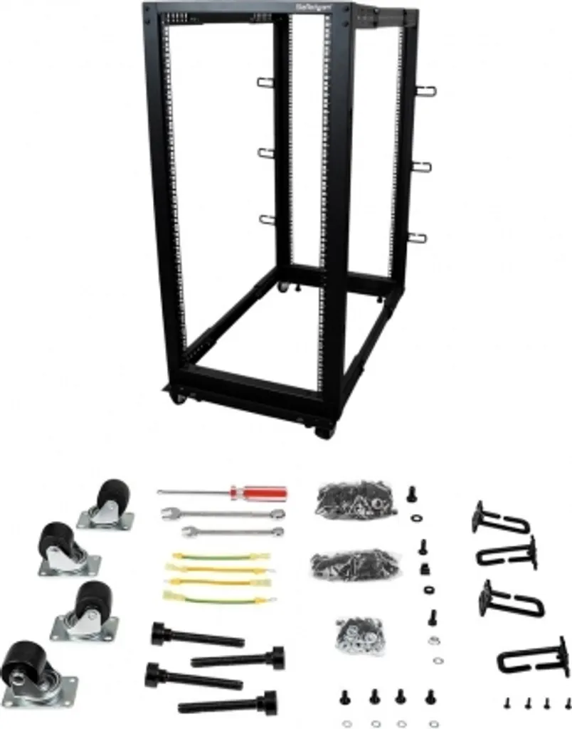 Rack Serveur 25U StarTech.com 4 Montants à Cadre Ouvert Réglable 4LB25U