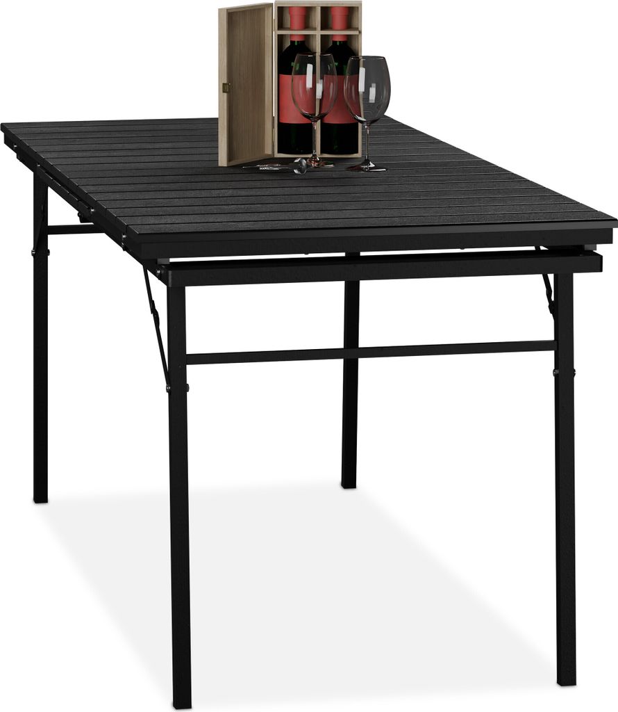 relaxdays Gartentisch klappbar ausziehbar