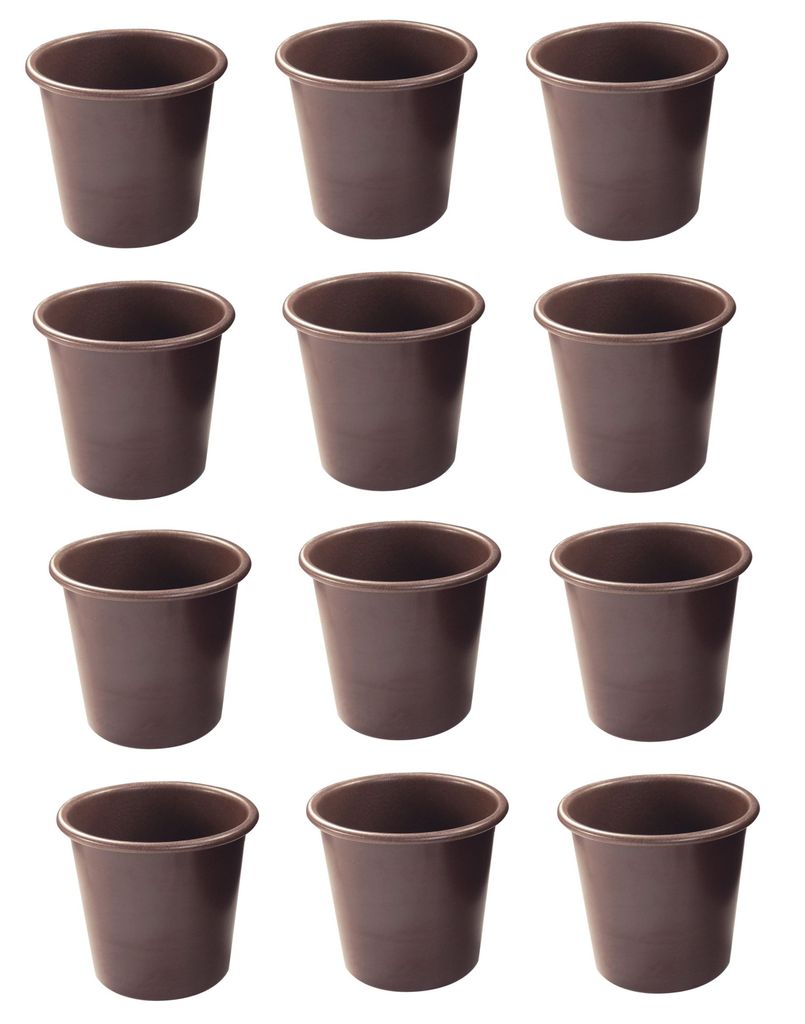 12 x Backform Kuchenform für Baba Rhum - Dariole Desserts - kleine Kuchen - Flans Antihaftbeschichtet 150ml