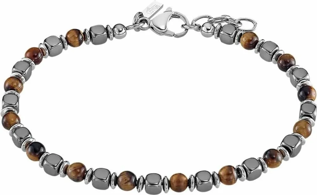 Lotus Style LS2445-2/1 Bracciale Donna Acciaio e Perle Colorate Chic